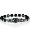 Bracciale Uomo Gerba Lab Con Cordino In Pelle Nera Perle In Pietra Onice Lucida Ematite Sfaccettata E Componenti In Metallo 2 - Verre Gioielli lab-030-600x600 verre gioielli