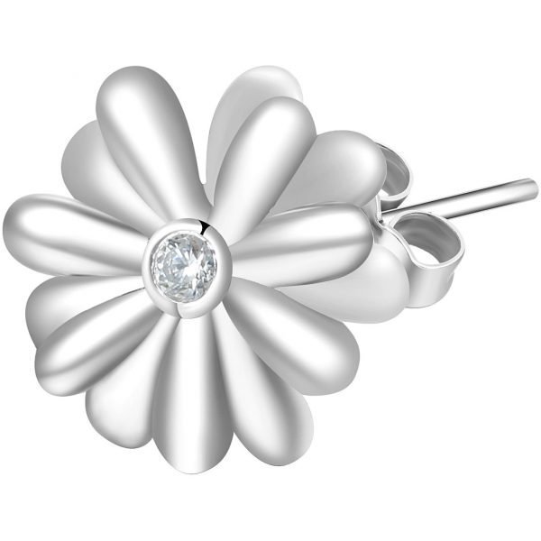 Orecchino Donna Rosato Mix And Match In Argento 925 A Fiore Con Zircone Bianco Centrale 3 - Verre Gioielli mono-orecchino-donna-rosato-storie-rzo022r_418494verre-gioielli