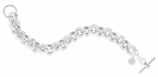Bracciale Donna Unoaerre In Bronzo Argentato A Catena Morbida 3 - Verre Gioielli 000EXB3535000_B verre gioielli