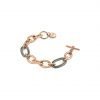 Bracciale Donna Unoaerre In Bronzo Dorato Rosa E Nero A Catena Morbida 2 - Verre Gioielli 000EXB4505000_R verre gioielli