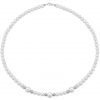 Collana Donna Kioto Con Perle E Sfere Sfaccettate E Lucide In Oro Bianco 18 Kt 2 - Verre Gioielli Collana di perle 6 mm con 4 sfere sfaccettate in oro bianco e 2 sfere lucide in oro bianco 18 kt - Collezione Bouquet Verre Gioielli