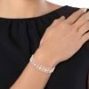 Bracciale Donna Stroili Bangle In Ottone Rosato Cristalli E Smalto Rosa 6 - Verre Gioielli 1671094 verre gioielli 3