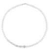 Collana Donna Kioto Con Perle E Sfere Zirconate Con Oro Bianco 18 Kt 2 - Verre Gioielli Collana Donna Kioto Con Perle E Sfere Zirconate Con Oro Bianco 18 Kt