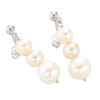 Orecchini Donna Kioto Con Perle In Oro Bianco 18 Kt