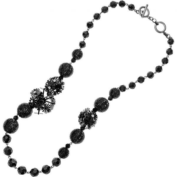Collana Donna Ottaviani In Zinco Con Cristalli Perline E Strass 3 - Verre Gioielli 500339C verre gioielli