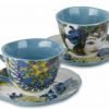Set 2 Tazzine Da Caffè Baci Milano In Porcellana 2 - Verre Gioielli Set 2 Tazzine Da Caffè Baci Milano In Porcellana