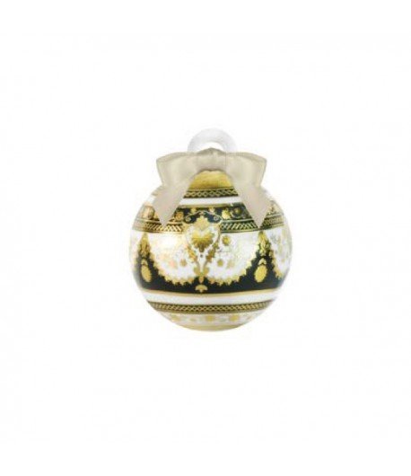 Palla Di Natale Baci Milano Black Tie In Porcellana 3 - Verre Gioielli xball2gal01-verre-gioielli