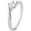 Anello Donna Solitario Bliss In Oro Bianco 18 Kt E Diamanti 0.05 Kt 2 - Verre Gioielli 20077651 verre gioielli