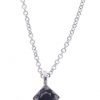 Collana Uomo Bliss Precious In Oro Bianco E Nero 18 kt E Pendente 2 - Verre Gioielli Collana Uomo Bliss Precious In Oro Bianco E Nero 18 kt E Pendente