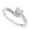 Anello Solitario Donna Bliss In Oro Bianco 18 Kt E Diamanti 0.05 Kt 2 - Verre Gioielli 20088289 verre gioielli