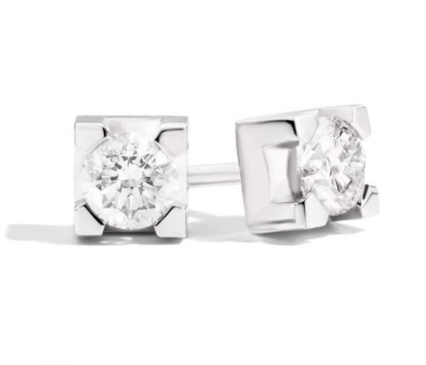 Orecchini Donna Recarlo A Farfallina In Oro Bianco 18 Kt Con Diamanti 0.48 Ct 3 - Verre Gioielli E30PX265 verre gioielli