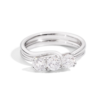 Anello Donna Trilogy Recarlo Isabella In Oro Bianco 18 Kt E Diamanti 0.555 Ct