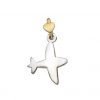 Charms Dodo Mariani A Aereo In Argento 925 E Oro Giallo