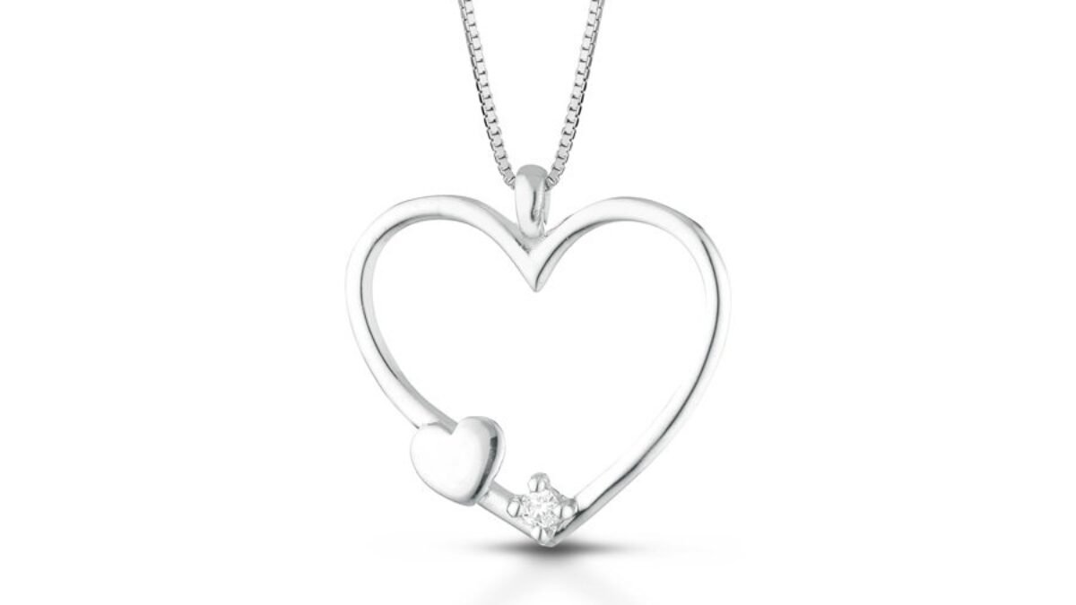 Praelinos Guardiano Di Amore Collana Pendente Donna Gioielli Cristalli