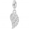 Charm Donna Rosato Storie Ala In Argento 1 - Verre Gioielli RZ006R verre gioielli