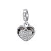 Charm Donna Rosato Cuore Mamma In Argento E Zirconi 1 - Verre Gioielli RZLE026R verre gioielli