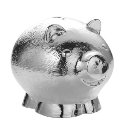 Salvadanaio Argenesi In Resina E Argento A Porcellino 3 - Verre Gioielli Salvadanaio Argenesi In Resina E Argento A Porcellino