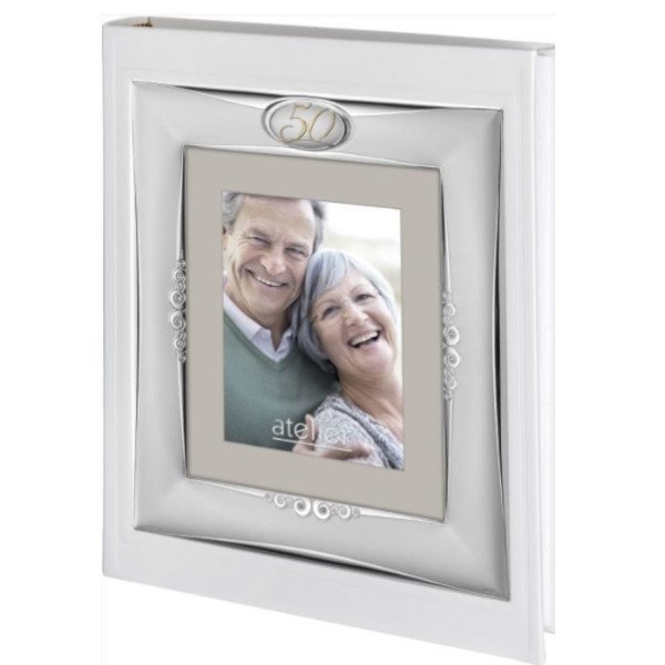 Album Portafoto Atelier 50° Anniversario In Argento Laminato