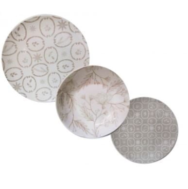 Set Tavola 18 Pezzi Fade In Porcellana Fjord 3 - Verre Gioielli 54627 verre gioielli