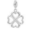 Charm Donna Rosato Storie Quadrifoglio In Argento 925