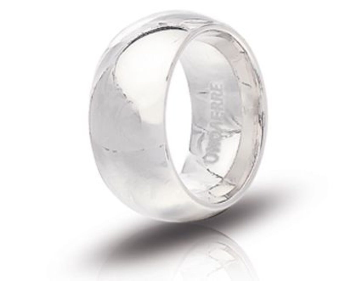 Anello fedina Unoaerre uomo donna in argento 925