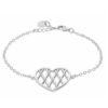 Bracciale Donna Stroili In Ottone Rodiato Con Cuore E Brillanti 2 - Verre Gioielli Bracciale Donna Stroili In Ottone Rodiato Con Cuore E Brillanti