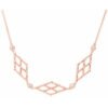 Collana Donna Stroili In Ottone Rosato Con 3 Rombi E Brillanti 2 - Verre Gioielli Collana Donna Stroili In Ottone Rosato Con 3 Rombi E Brillanti