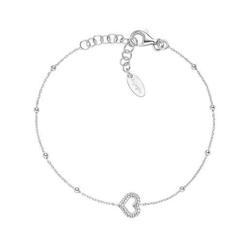 Bracciale Donna Amen In Argento 925 E Cuore 3 - Verre Gioielli Bracciale Donna Amen In Argento 925 E Cuore