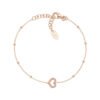 Bracciale Donna Amen In Argento 925 Rosè E Cuore 2 - Verre Gioielli BRGOCUR3 verre gioeilli