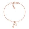 Bracciale Donna Amen In Argento 925 Rose E Madreperla Bianca A Doppia Catena E Charms 4 - Verre Gioielli BRMPCHRB verre gioelli
