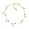 Bracciale Donna Amen In Argento 925 Oro E Smalto Blu Con Charms A Stella 1 - Verre Gioielli BRSMSTGBL1 verre gioeilli 1