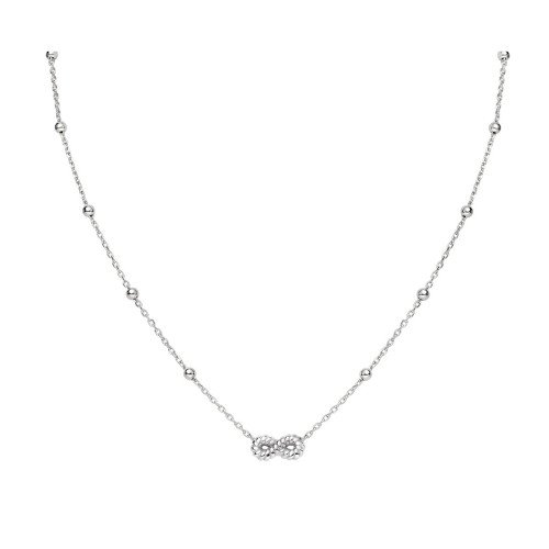 Collana Donna Amen In Argento 925 E Ciondolo A Infinito 2 - Verre Gioielli CLGOINB3 verre gioeilli