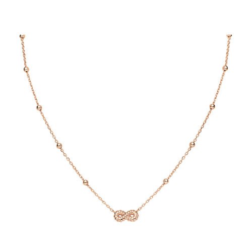 Collana Donna Amen In Argento 925 Rosè E Ciondolo A Infinito