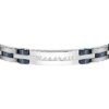 Bracciale Uomo Maserati In Acciaio E Inserti In Ceramica Blu 1 Verre Gioielli - l'istituzione del gioiello