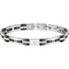 Bracciale Uomo Maserati In Acciaio Con Ceramica E Cristalli Neri