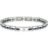 Bracciale Uomo Maserati In Acciaio E Ceramica Blu 2 - Verre Gioielli Bracciale Uomo Maserati In Acciaio E Ceramica Blu
