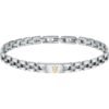 Bracciale Uomo Maserati In Acciaio Pvd Dorato E Diamanti