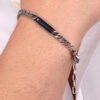 Bracciale Uomo Maserati In Acciaio Pvd Blu E Diamanti 2 Verre Gioielli - l'istituzione del gioiello