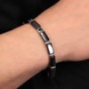 Bracciale Uomo Maserati In Acciaio Ceramica E Pvd Nero 4 Verre Gioielli - l'istituzione del gioiello