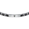 Bracciale Uomo Maserati In Acciaio Ceramica E Pvd Nero 3 Verre Gioielli - l'istituzione del gioiello
