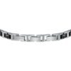 Bracciale Uomo Maserati In Acciaio Ceramica E Pvd Nero 2 Verre Gioielli - l'istituzione del gioiello
