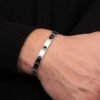 Bracciale Uomo Maserati In Acciaio Ceramica E Pvd Nero 5 Verre Gioielli - l'istituzione del gioiello