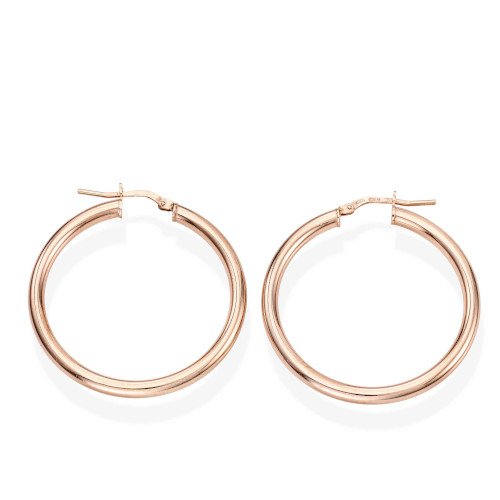 Orecchini Donna Amen A Cerchio In Argento 925 Rosè 3 - Verre Gioielli Orecchini Donna Amen A Cerchio In Argento 925 Rosè