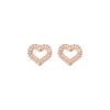Orecchini Donna Amen In Argento 925 Rosè A Cuore 2 - Verre Gioielli ORGOCUR verre gioielli