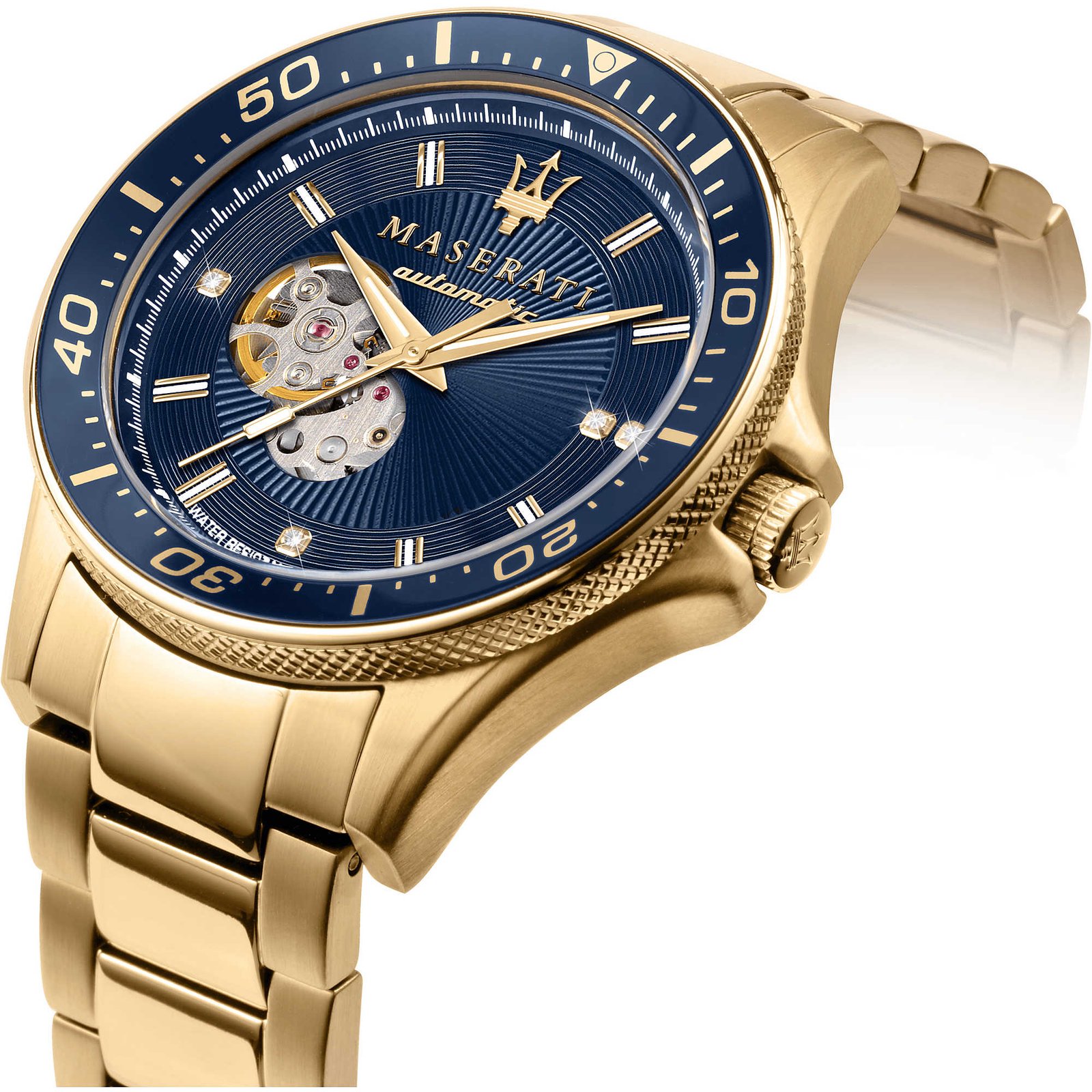 Set Uomo Special Pack Orologio Automatico In Acciaio Dorato E Doppio  Cinturino In Pelle O Acciaio - Verre Gioielli