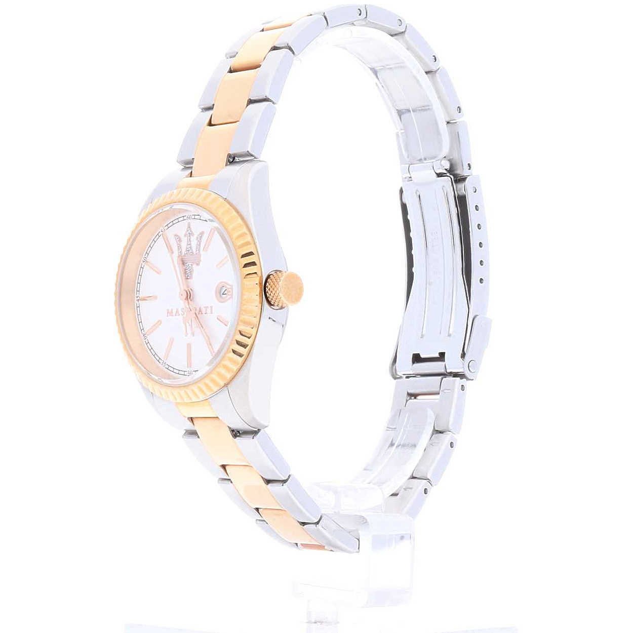 Orologio Donna Maserati In Acciaio E Pvd Rosa Solo Tempo Al Quarzo - Verre  Gioielli