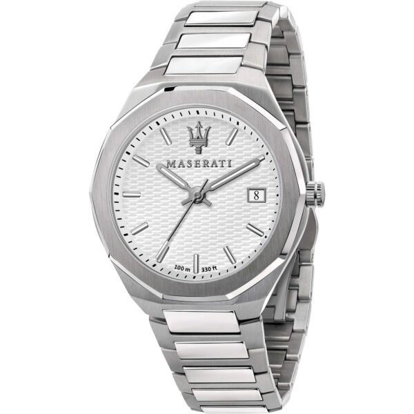 Orologio Uomo Maserati In Acciaio Solo Tempo Al Quarzo 3 - Verre Gioielli Orologio Uomo Maserati In Acciaio Solo Tempo Al Quarzo