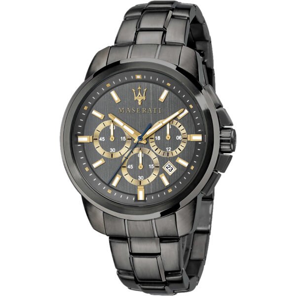 Orologio Uomo Maserati In Acciaio Cronografo Al Quarzo 3 - Verre Gioielli Orologio Uomo Maserati In Acciaio Cronografo Al Quarzo