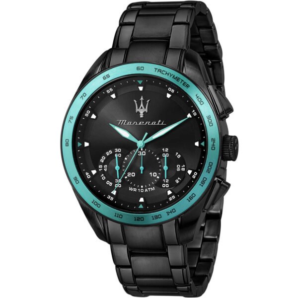 Orologio Uomo Maserati In Acciaio Cronografo Al Quarzo 3 - Verre Gioielli Orologio Uomo Maserati In Acciaio Cronografo Al Quarzo
