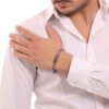 Bracciale Uomo Boccadamo Man In Acciaio Nero E Ceramica 1 Verre Gioielli - l'istituzione del gioiello